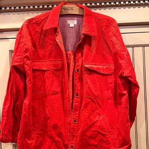 Anthropologie Maeve Corduroy Patch Pocket Shirt Jacket -- XL